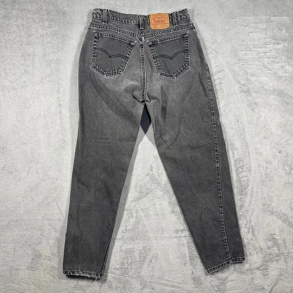 Levi's‎ 560 Jeans Mens 33(30)x32(30.5) Charcoal Grey Relaxed Fit Tapered Vintage